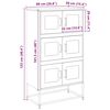 vidaXL Highboard Antratsiit 68x39x123 cm Teras