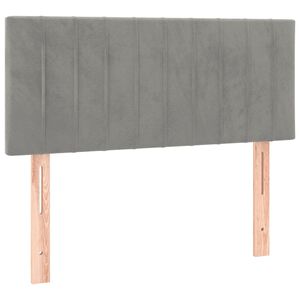 vidaXL voodipeats, helehall, 90x5x78/88 cm, samet