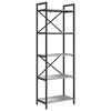 vidaXL Raamatukapp 5 tasandit 56 x 34 x 171 cm Tehispuit Hall Sonoma