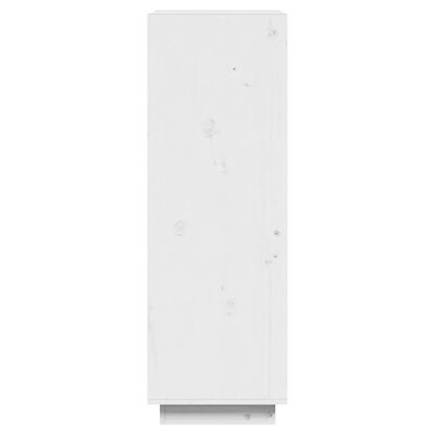 vidaXL raamaturiiul/ruumijagaja, valge, 60x35x103 cm, täismännipuit