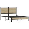 vidaXL metallist voodiraam ilma madratsita Sonoma tamm 120x190 cm