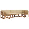 vidaXL V&auml;li diivanikomplekt padjaga 7 pcs Looduslik ja beež