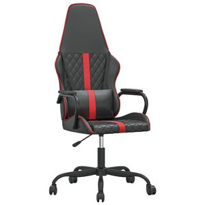 vidaXL massaažiga m&auml;nguritool, punane ja must, kunstnahk