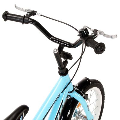 vidaXL laste jalgratas 12'', must ja sinine