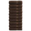 vidaXL saunalina SOLUND 10 tk, pruun, 100 x 150 cm, 600 gsm