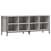 vidaXL jalatsikapp, hall Sonoma tamm, 131 x 35 x 50 cm, tehispuit