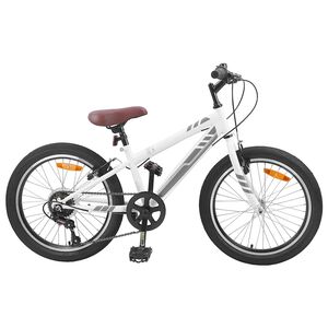 vidaXL M&auml;gi Bike 20 Tolli 6-Speed 5-8 aastastele Valge