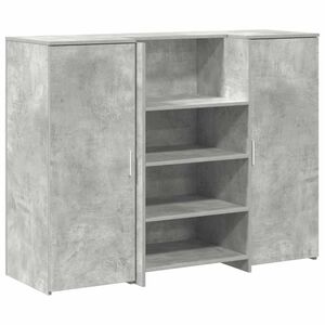 vidaXL vastuv&otilde;tulaud, betoonhall, 135x50x103,5 cm, tehispuit