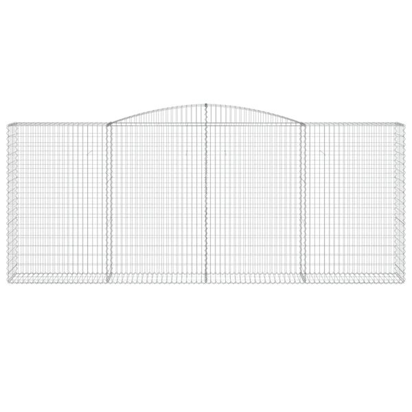 vidaXL kaarekujulised gabioonkorvid 5 tk, 400x50x160/180 cm, raud