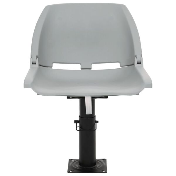 vidaXL 2-osaline kokkupandav paadiiste ilma padjata, hall, 48x51x41 cm