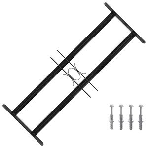 vidaXL Akna rest 76 x 30 cm Pulberv&auml;rvitud teras Must