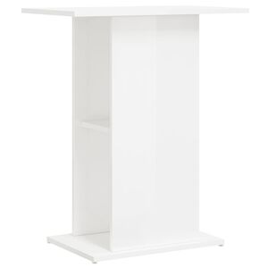 vidaXL akvaariumi alus, k&otilde;rgl&auml;ikega valge, 60,5x36x72,5 cm, tehispuit