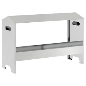 vidaXL Kana Toidutrog H&otilde;bedane 81 x 32 x 53,5 cm Tsinkteras