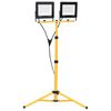 vidaXL statiiviga LED prožektor, 2 x 100 W, soe valge