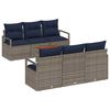 vidaXL Aia Diivanikomplekt padjaga 7 pcs Hall pol&uuml;rotang
