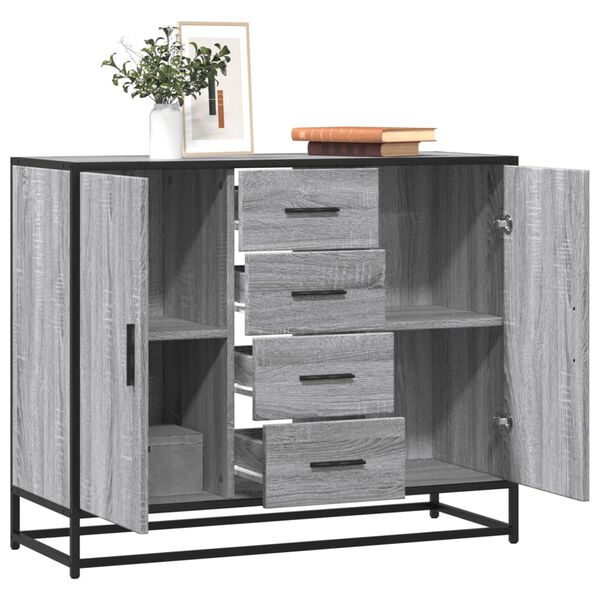 vidaXL puhvetkapp Hall Sonoma 92x35x76 cm Engineered Wood