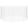 vidaXL loomade aedik 10 paneeli 54x80 cm tsingitud raud