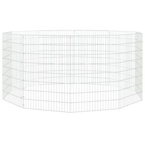vidaXL loomade aedik 10 paneeli 54x80 cm tsingitud raud