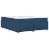 vidaXL Voodi raam madratsiga Sinine 180 x 200 cm kangas