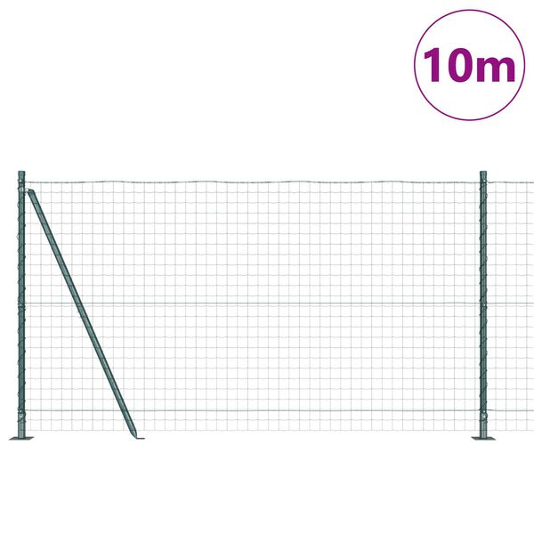 vidaXL Aed koos postidega Roheline 1.2 x 10 m Teras