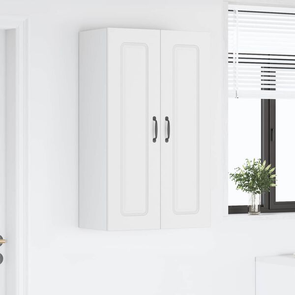 vidaXL K&ouml;&ouml;gikapp ladustamisega Kalmar Valge 60 x 31 x 100 cm Tehispuit