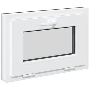 vidaXL Keldriakendus RISOR 60 x 40 cm PVC ja klaas Antratsiit