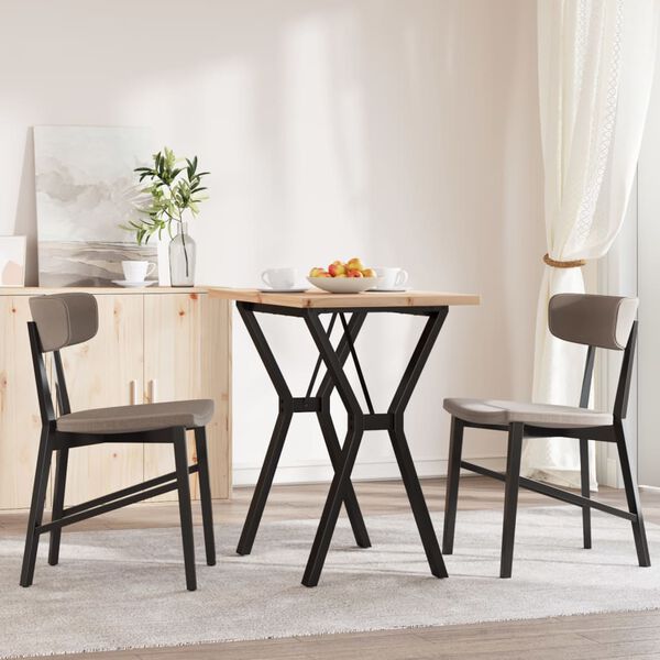 vidaXL s&ouml;&ouml;gilaud, Y-raam, 80 x 50 x 75,5 cm, m&auml;nnipuit ja teras