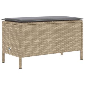 vidaXL Aia jalatoed Beež ja heledhall 80 x 38 x 42 cm PE rattan