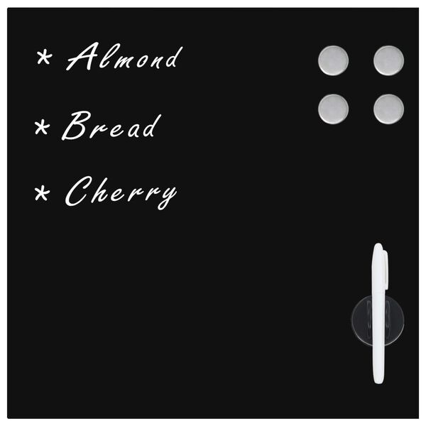 vidaXL seinakinnitusega magnettahvel, klaas 40 x 40 cm