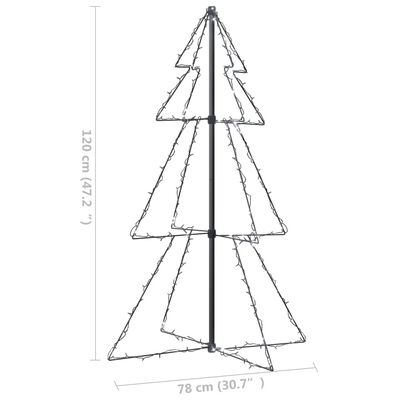 vidaXL koonusekujuline jõulupuu 160 LEDi, tuppa ja õue, 78 x 120 cm
