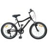 vidaXL Laste Bike 20 Tolli 6-Speed vanuses 6-11 aastat Must