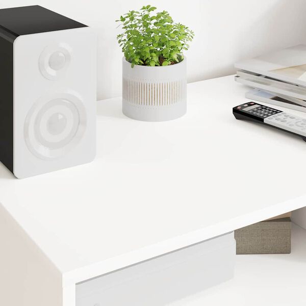 vidaXL Telerikapp sahtliga Valge 100 x 48 x 43 cm Tehispuit