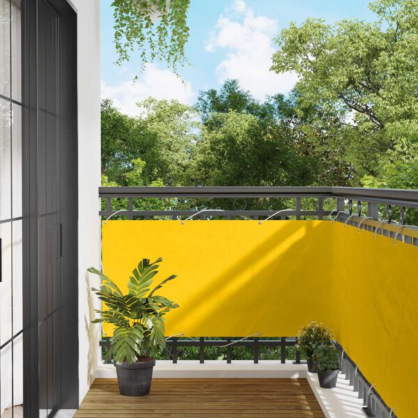 vidaXL R&otilde;du Eesriie Kollane 75 x 200 cm PU kaetud Oxford alu