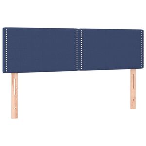 vidaXL voodipeatsid, sinine, 144x5x78/88 cm, kangas