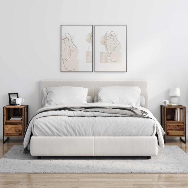 vidaXL &Ouml;&ouml;kapp sahtliga Vana puit 39,5 x 30 x 50 cm Tehispuit