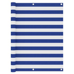vidaXL r&otilde;dusirm, valge ja sinine, 120 x 400 cm, oxford-kangas