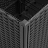 vidaXL võrega taimekast, must, 160x160x140 cm, PP