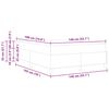 vidaXL Voodi raam madratsiga Sinine 140 x 190 cm kangas