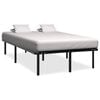 vidaXL voodiraam, must, metallist, 160 x 200 cm