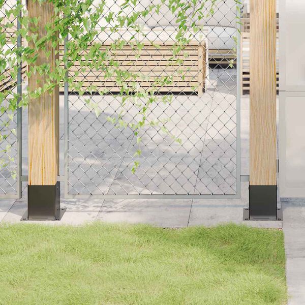 vidaXL postialused ruudukujulised 12 tk, antratsiit, 101x101 mm