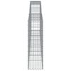 vidaXL kaarekujulised gabioonkorvid 8 tk, 400x30x100/120 cm, raud