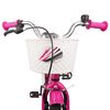 vidaXL Laste Bike 18 Tolli 5-7 aastastele Tumepink