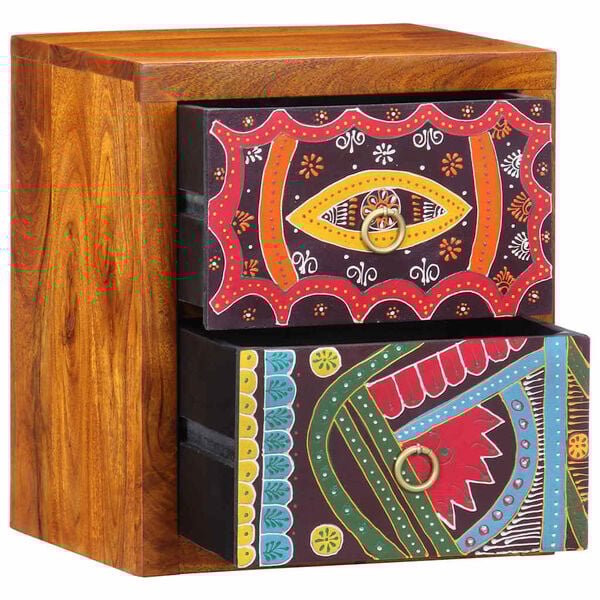 vidaXL &Ouml;&ouml;lambi kapp 2 pcs Pruun 35 x 30 x 40 cm Tugev akatsiapuu