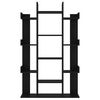 vidaXL raamaturiiul, must, 86x25.5x140 cm, tehispuit