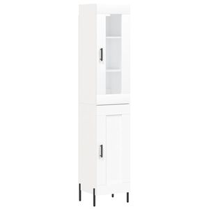 vidaXL k&otilde;rge kapp, valge , 34,5x34x180 cm, tehispuit