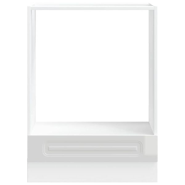 vidaXL ahjukapp, Kalmar, kõrgläikega valge, tehispuit