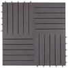 vidaXL Terrassiplaat 10 pcs Hall 30 x 30 cm Akaatsia puit