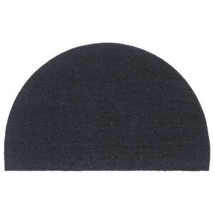 vidaXL uksematt, tumehall, poolring, 50x80 cm, flokeeritud kookoskiud