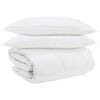 vidaXL Teki komplekt padjaga 3 pcs Valge Down Feather