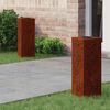 vidaXL P&auml;ikese LED k&auml;igutee tuli 2 pcs Corten Teras Corten Teras